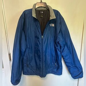 The North Face Men's Performance Jacket in Blue Gorpcore great for Hiking